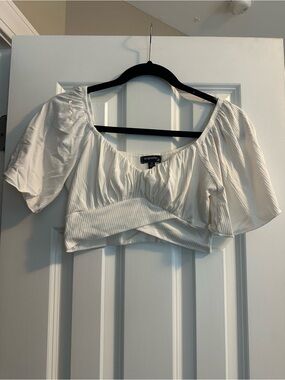 Originality crop top in white